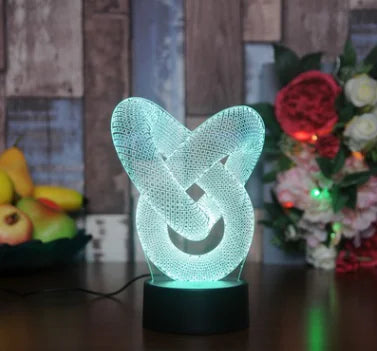 Touch Control 3D Colorful LED Night Light Decor