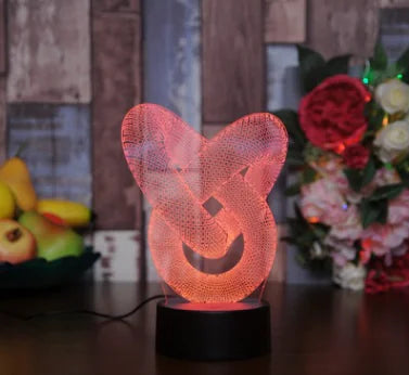 Touch Control 3D Colorful LED Night Light Decor